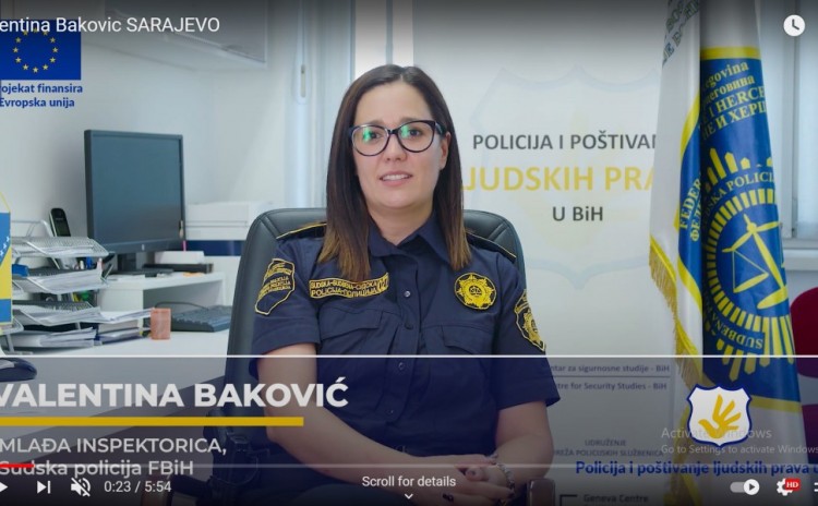 Valentina Baković, FBiH Judical Police