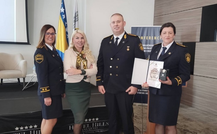 The President of the PWNA attended the ceremony on the occasion of the FBiH Judicial Police Day
