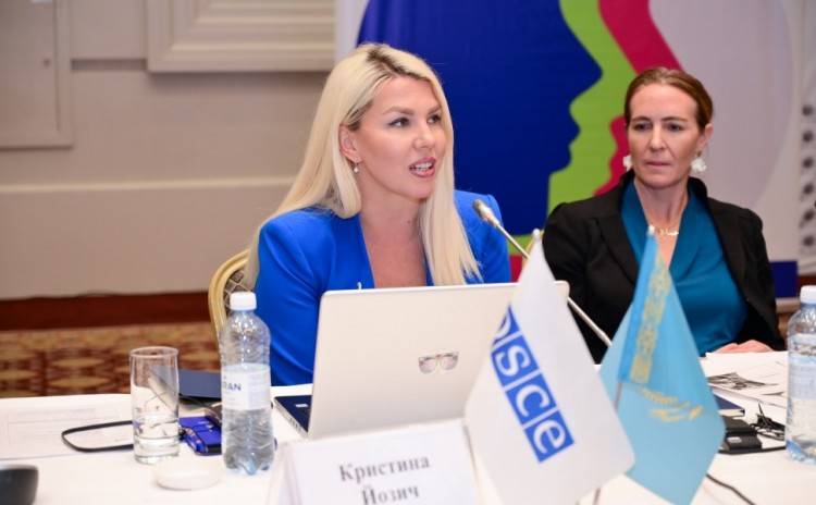 The President of the Association, Kristina Jozić, presented at the Regional Conference on Promoting the Role of Women in the Police in Central Asia
